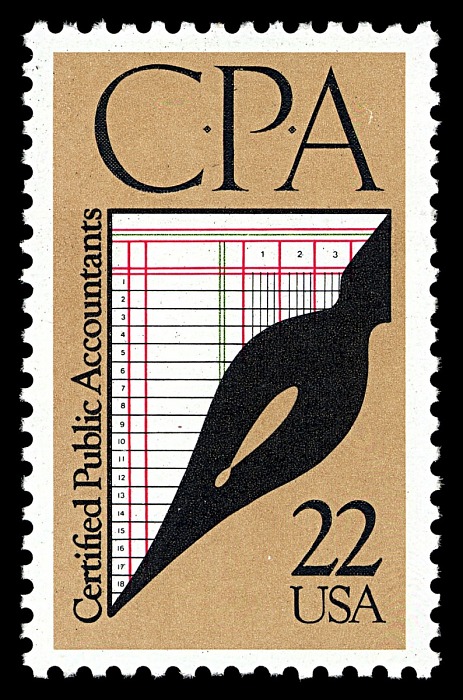 Postage stamp honoring CPAs